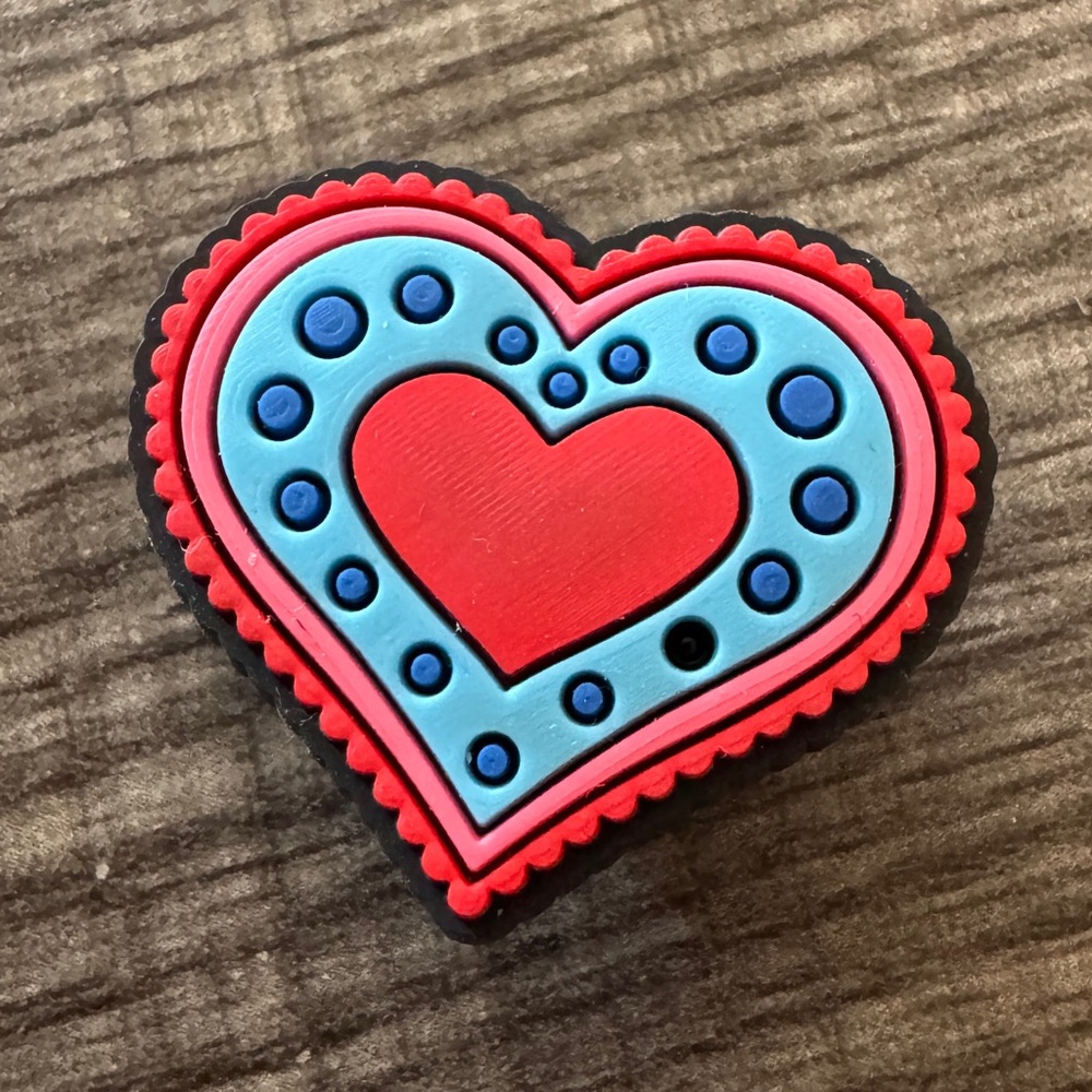 Festive Heart Shoe Charm 5/$20